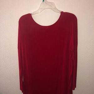 Soft red baggy dress